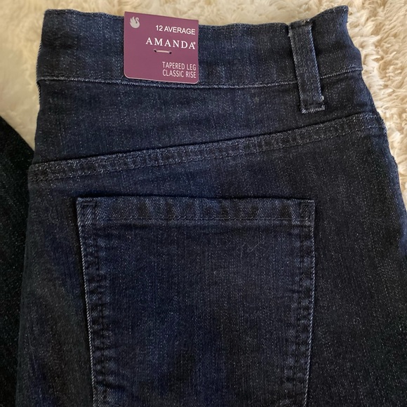 Gloria Vanderbilt Amanda Dark Blue Jeans - Picture 6 of 7